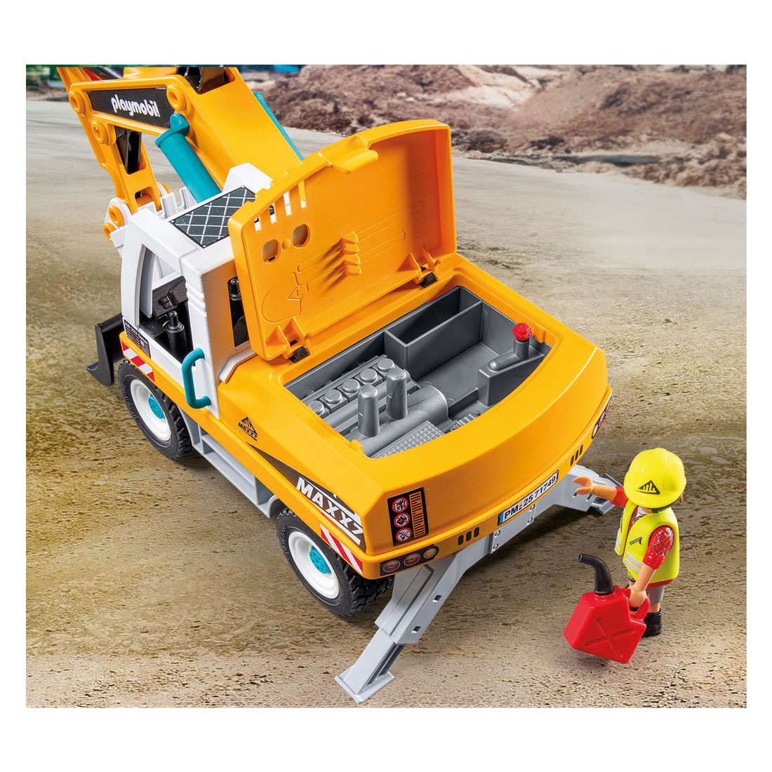 Pelleteuse géante Playmobil Action Heroes - 71749