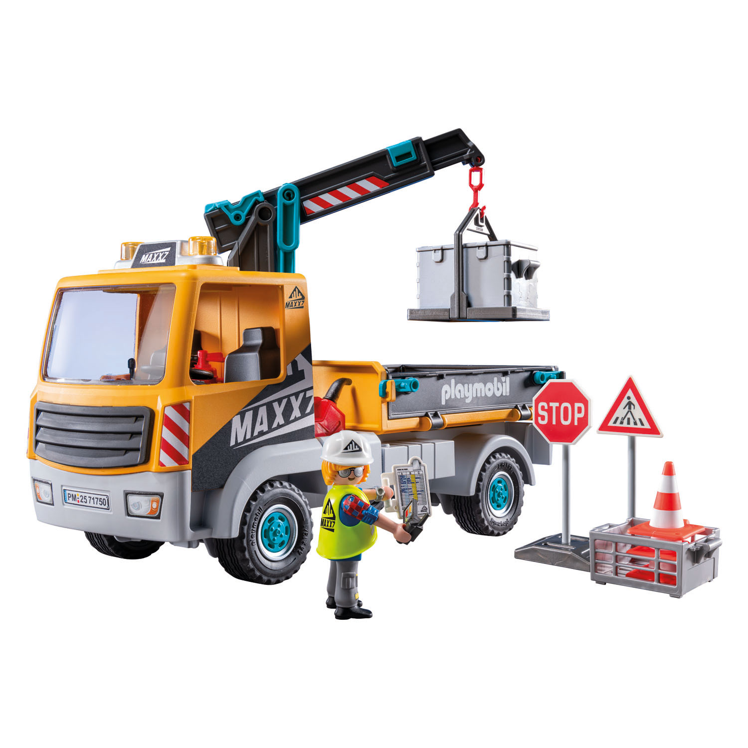 Camion Playmobil Action Heroes avec grue - 71750