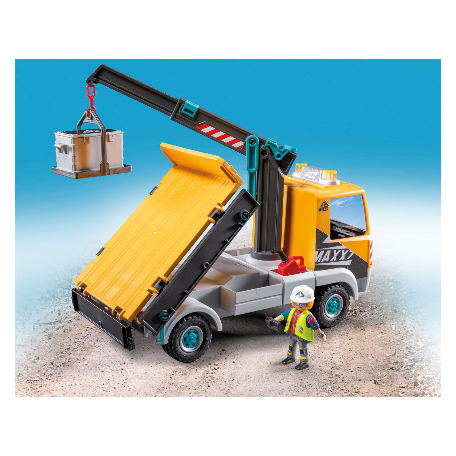 Camion Playmobil Action Heroes avec grue - 71750