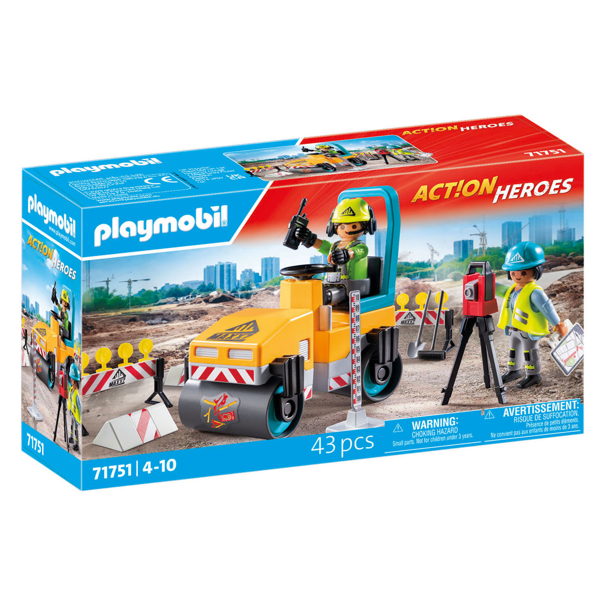 Playmobil Action Heroes Construction de routes - 71751