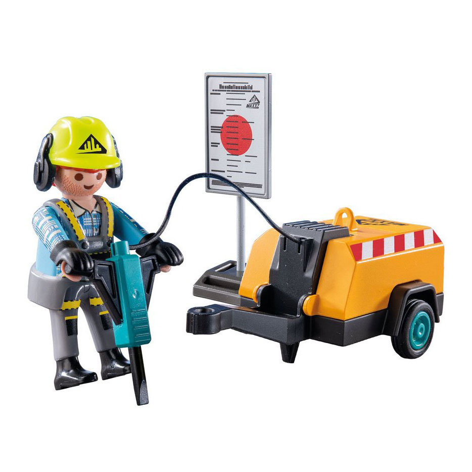 Playmobil Action Heroes Ouvrier du bâtiment - 71752