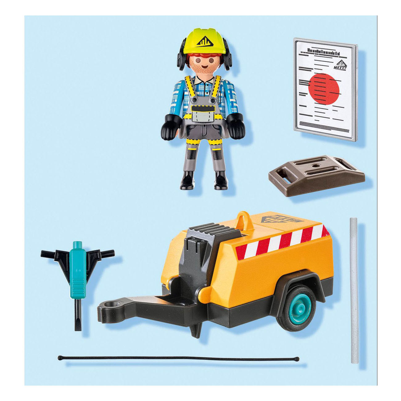 Playmobil Action Heroes Ouvrier du bâtiment - 71752