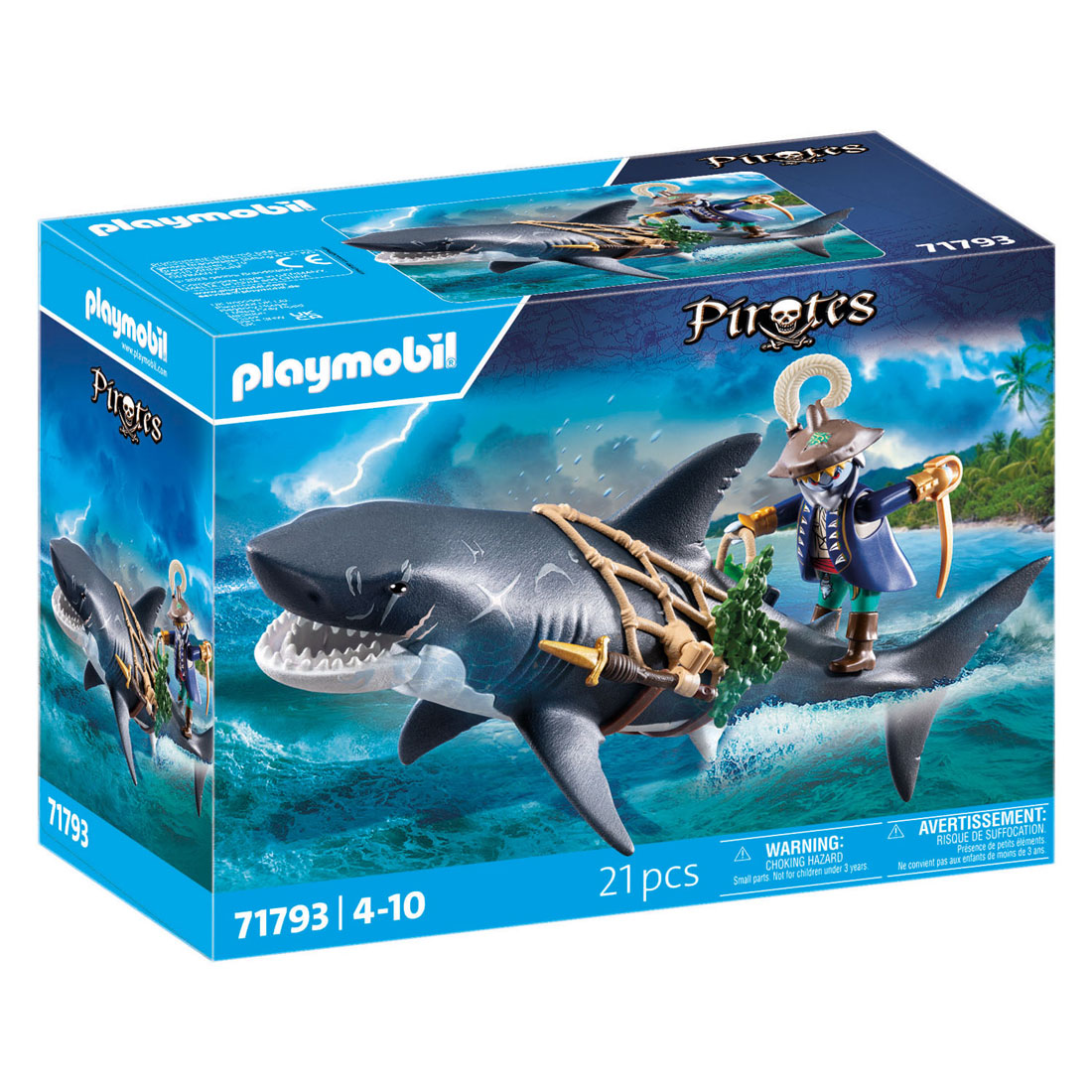Playmobil Pirates Requin pèlerin avec pirate - 71793