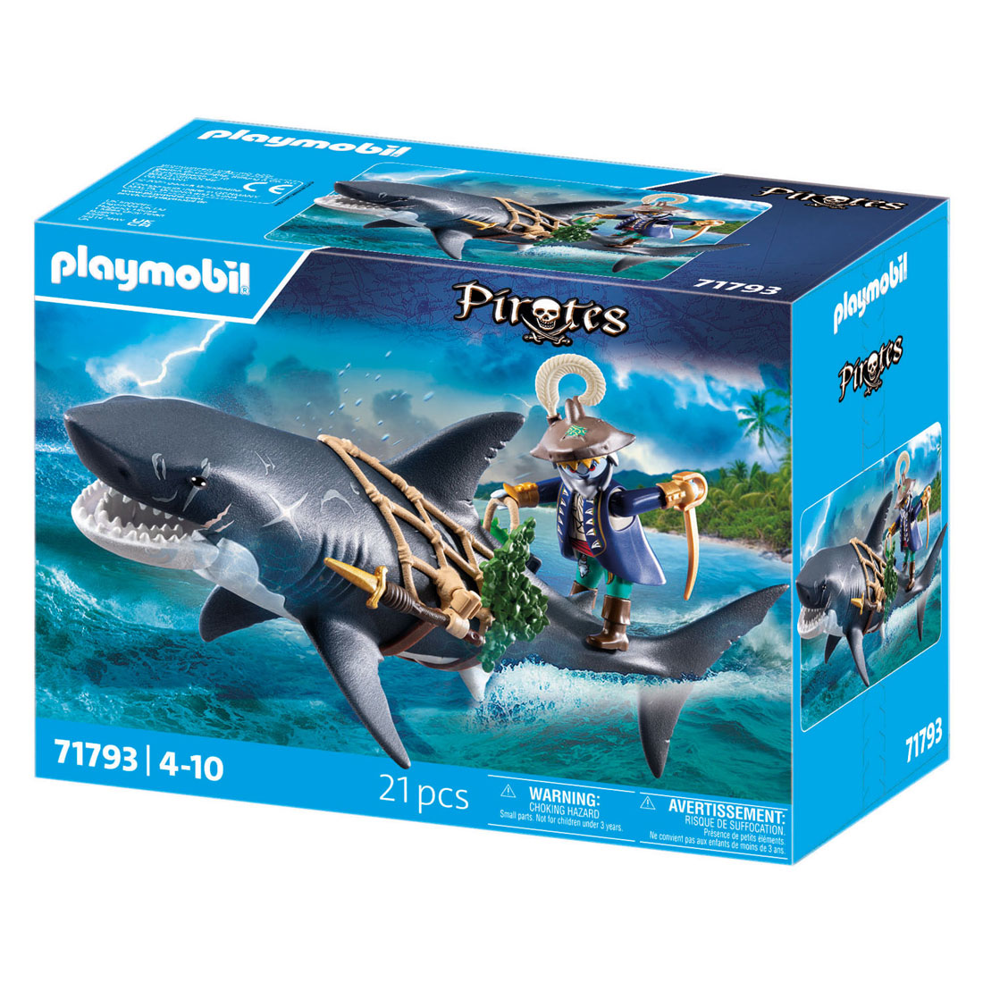 Playmobil Pirates Requin pèlerin avec pirate - 71793