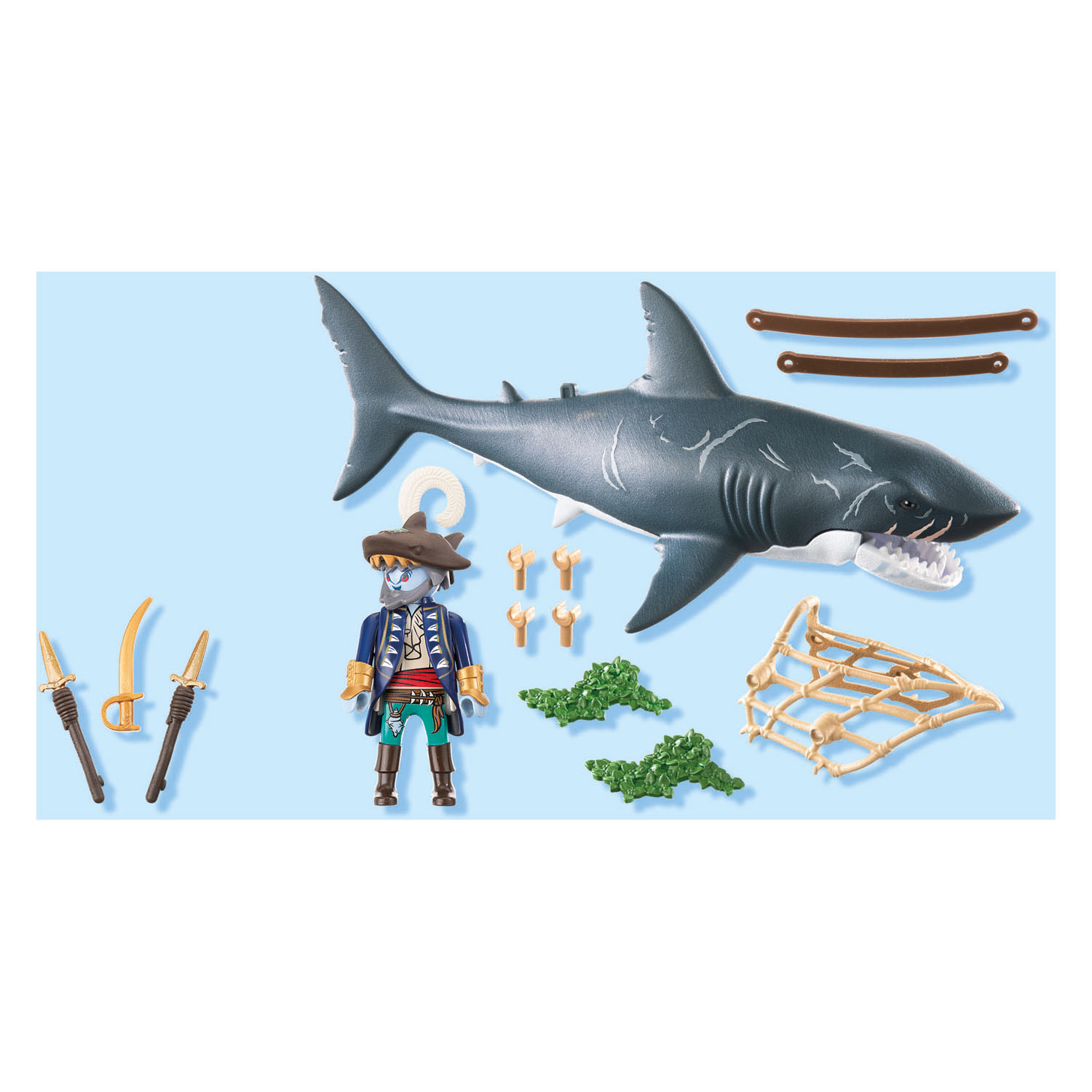 Playmobil Pirates Requin pèlerin avec pirate - 71793