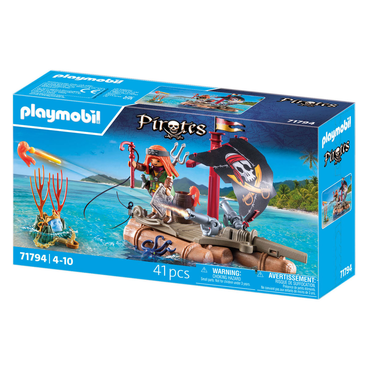 Playmobil Pirates Radeau de pirates avec trésor - 71793