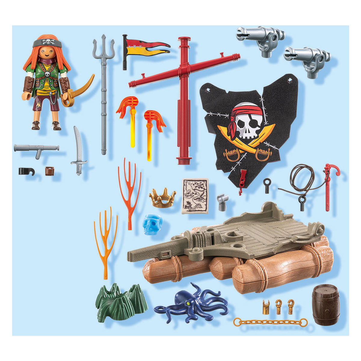 Playmobil Pirates Radeau de pirates avec trésor - 71793