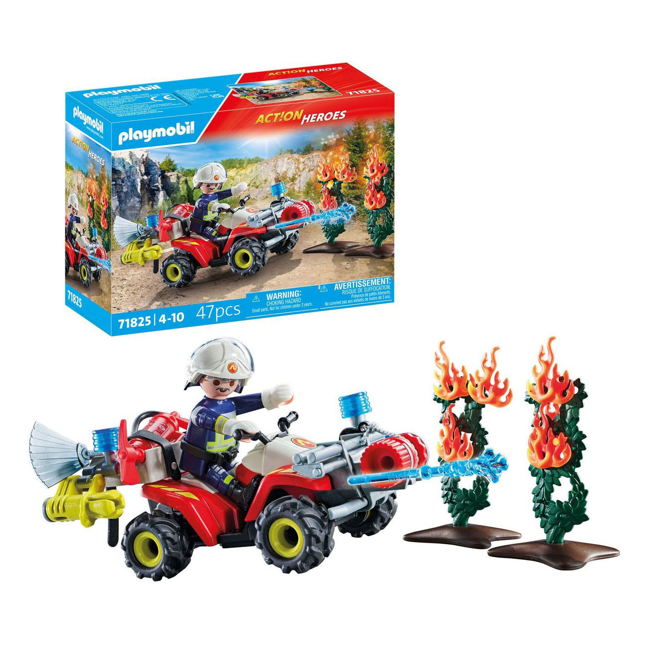 Quad des pompiers Playmobil Action Heroes - 71825