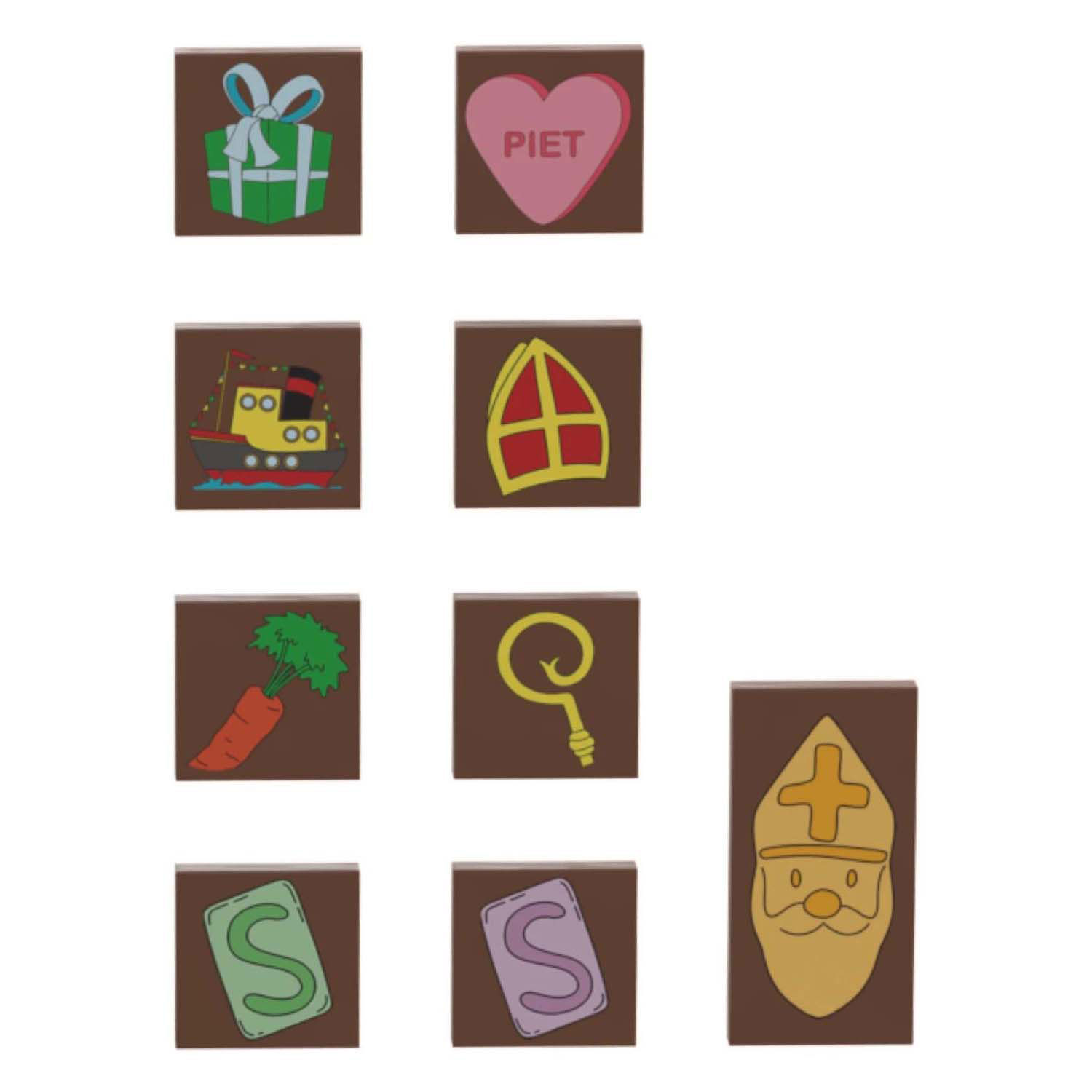 Bouwset Bouw je eigen Chocoladeletter - 174st.