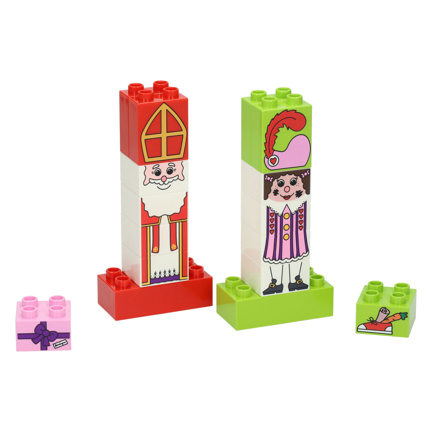 Bouwset Junior Sint en Piet Schoorsteen met Pakjes - 27st.