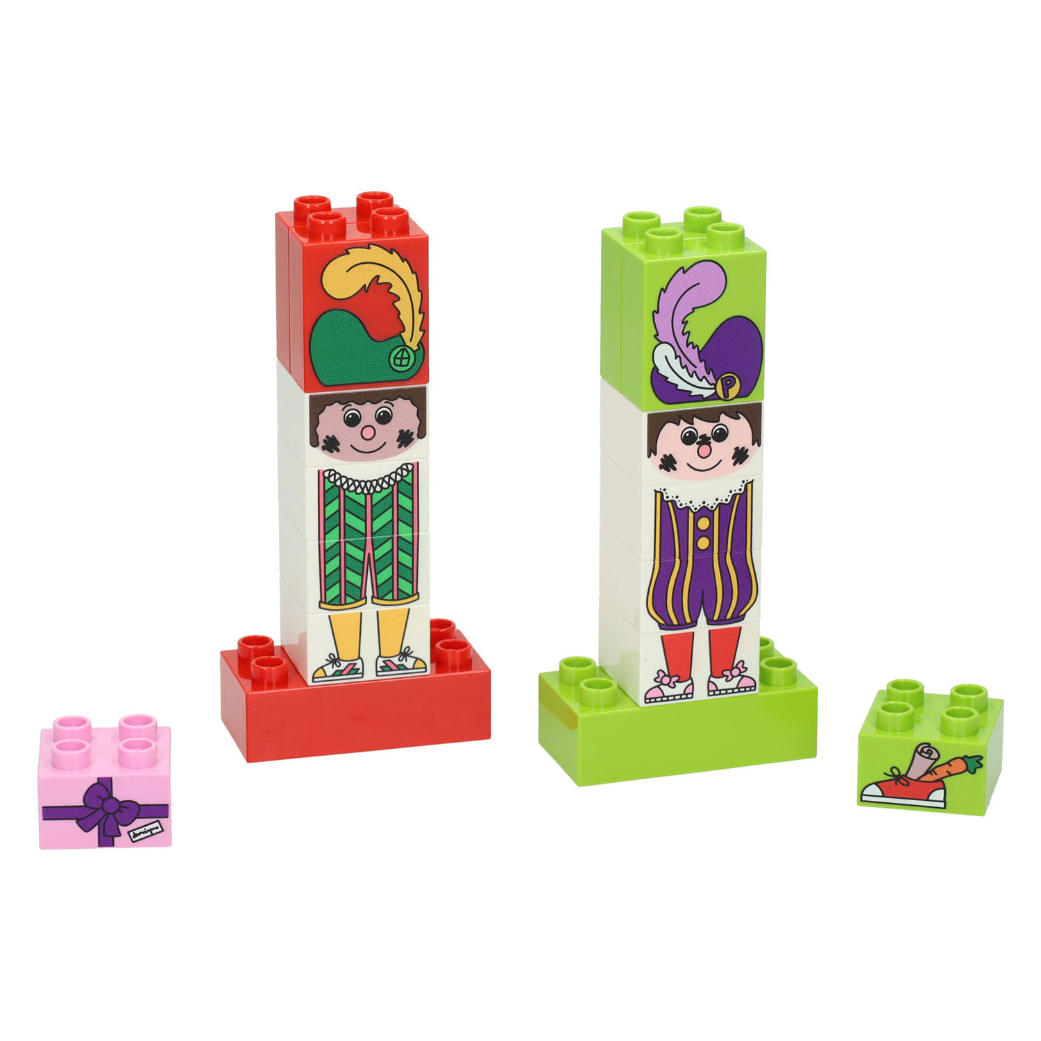 Bouwset Junior Sint en Piet Schoorsteen met Pakjes - 27st.