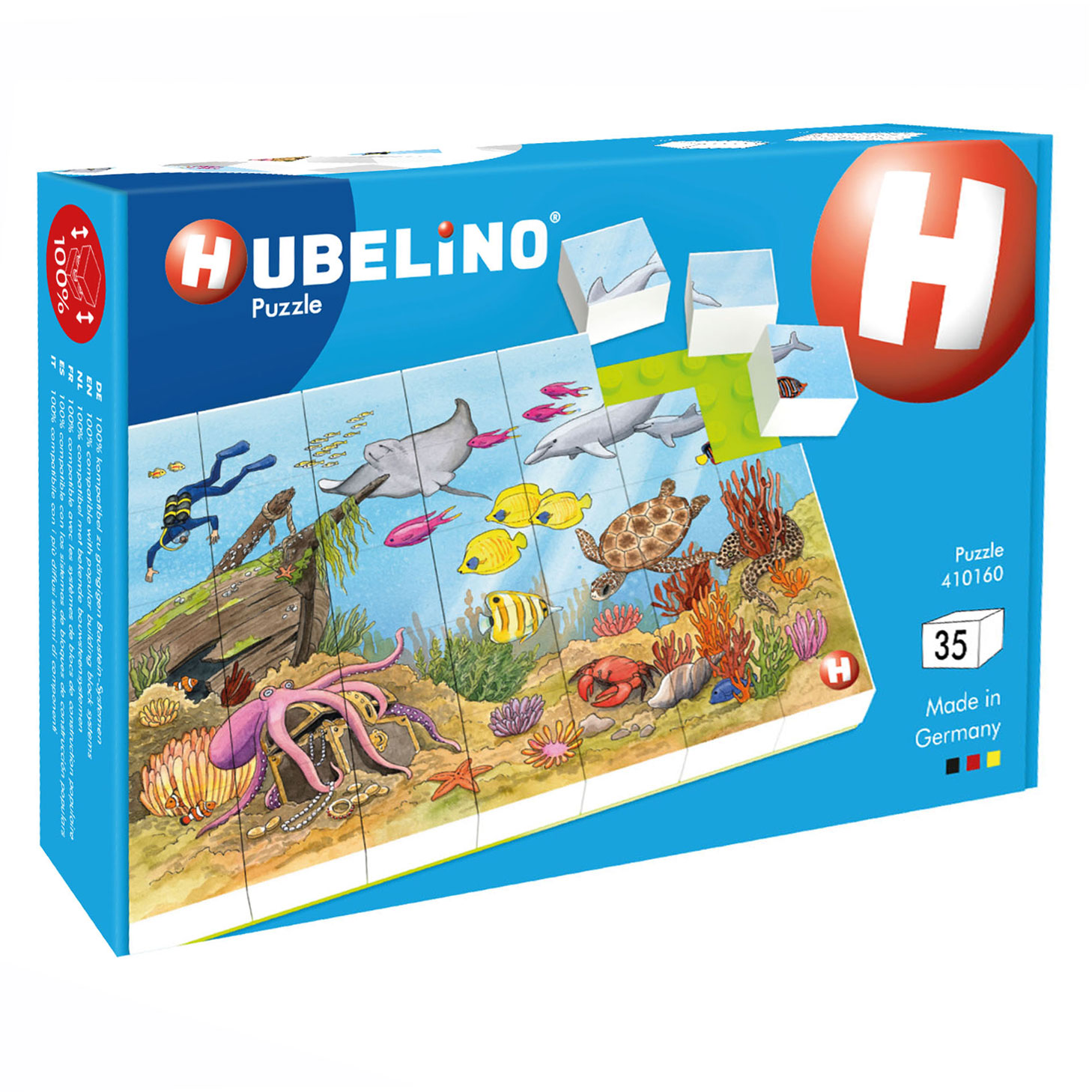 Hubelino Blockpuzzle Unterwasserwelt, 35.