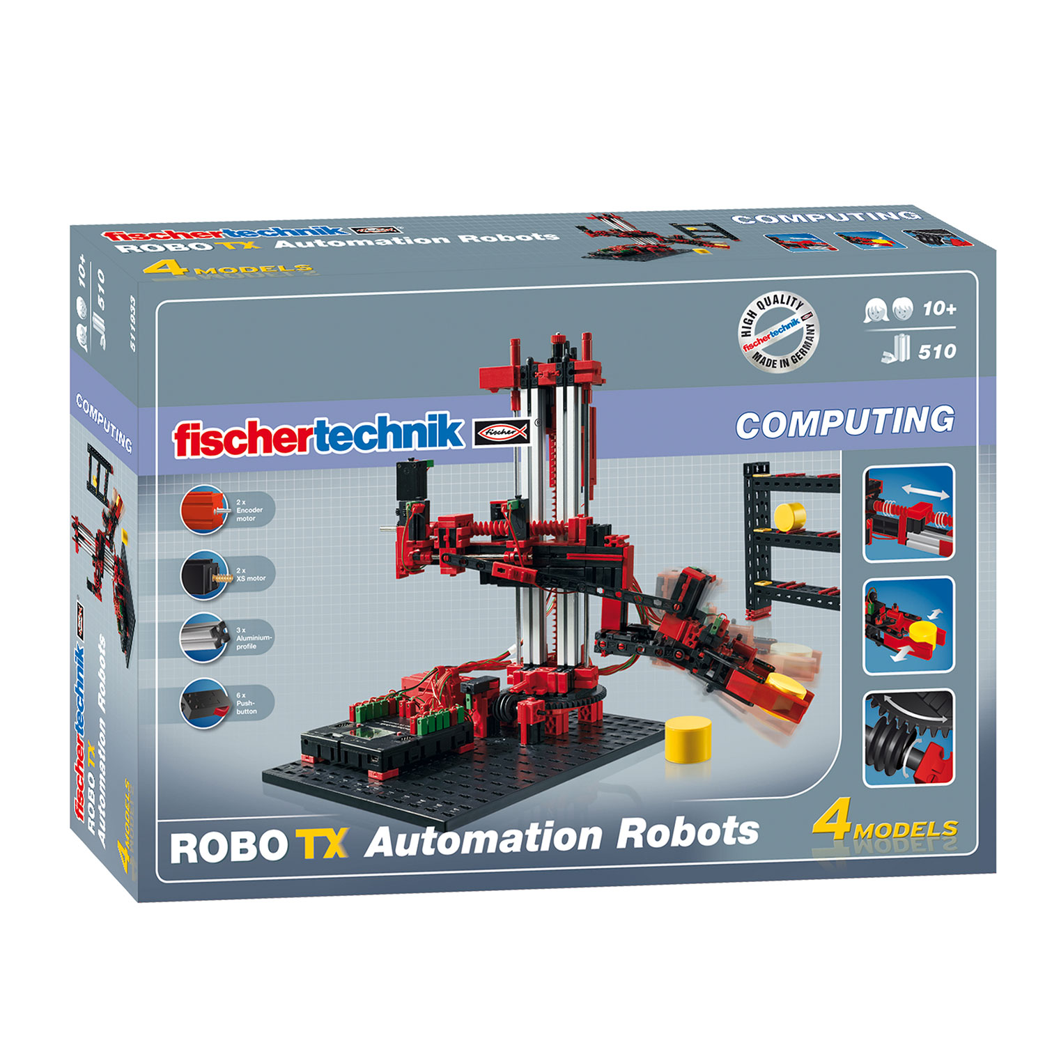 Fischertechnik Robotics - Robo TX Automation Robots, 510dlg.