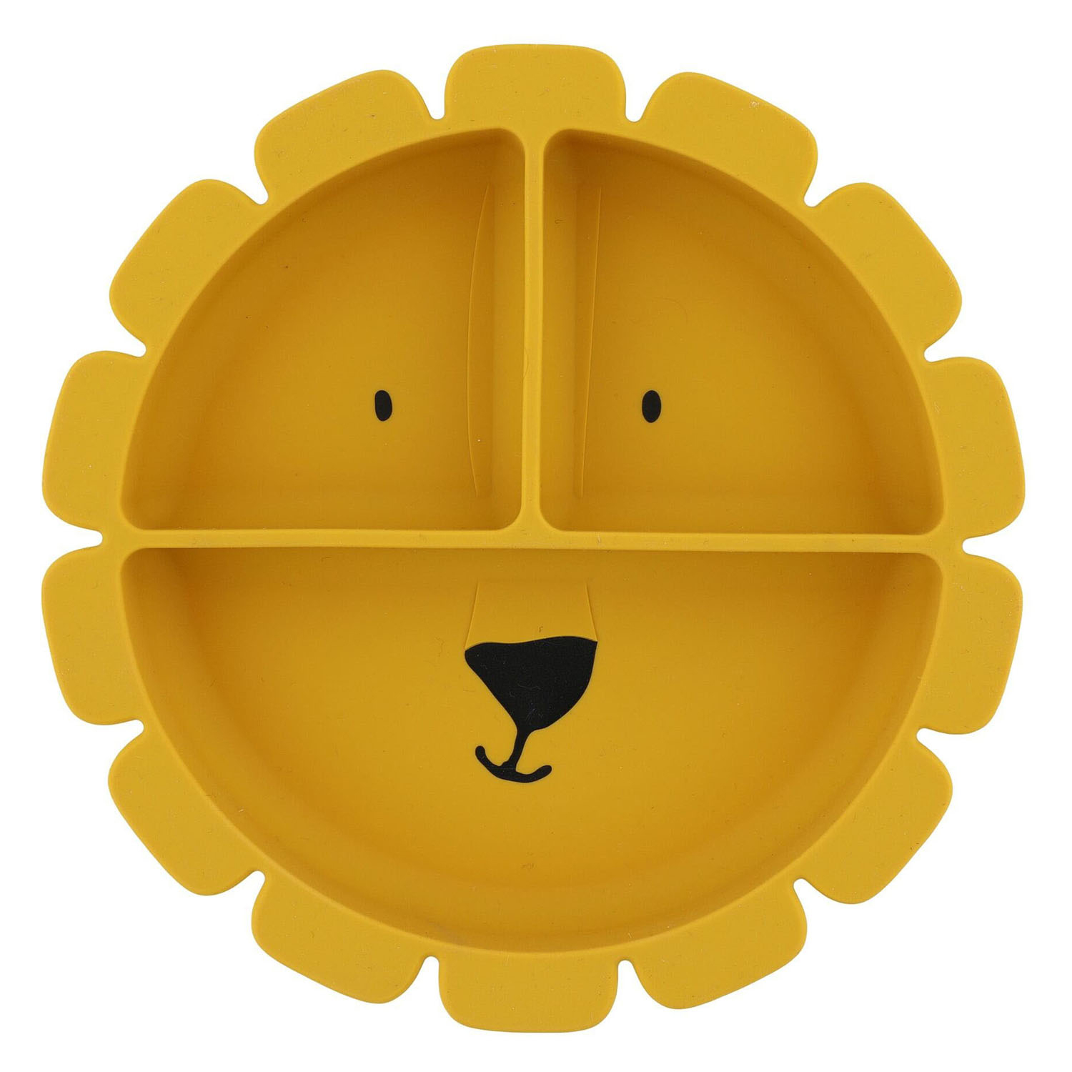 Assiette en silicone Trixie avec compartiments et ventouse - Mr. Lion