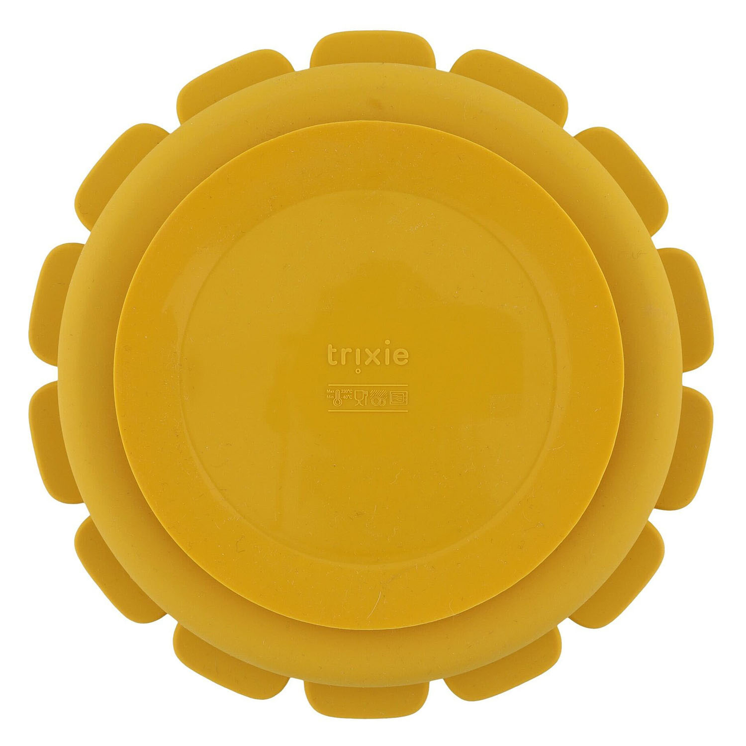 Assiette en silicone Trixie avec compartiments et ventouse - Mr. Lion