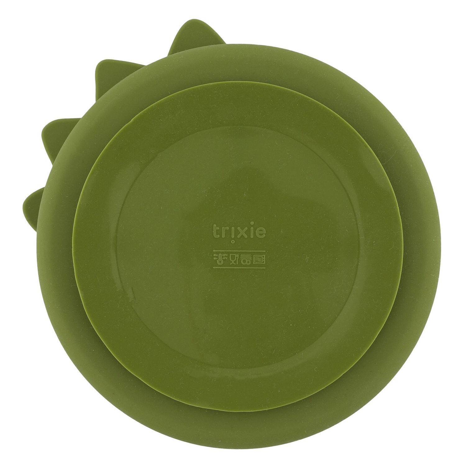 Assiette en silicone Trixie avec compartiments et ventouse - Mr. Dinosaure