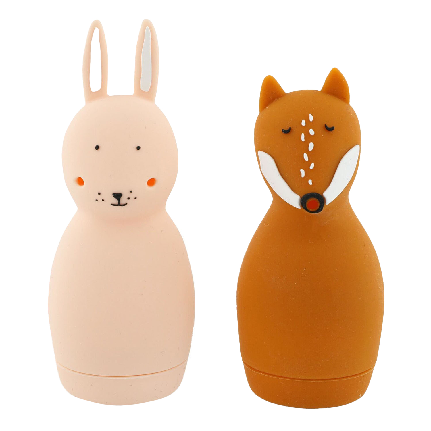 Jouets de bain Trixie Squeezy Animals - Mme. Lapin et M. Renard