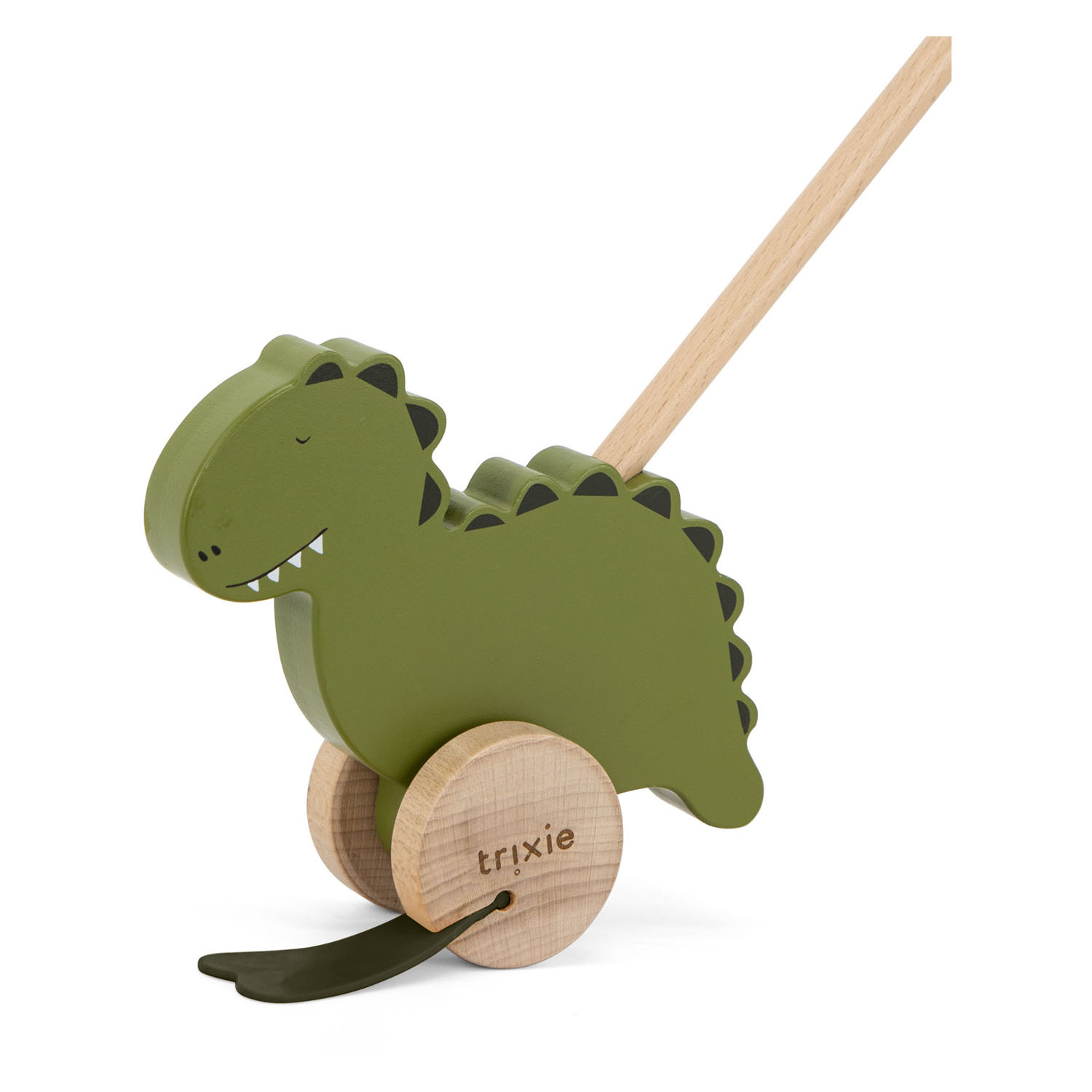Figurine à pousser en bois Trixie - M. Dinosaure