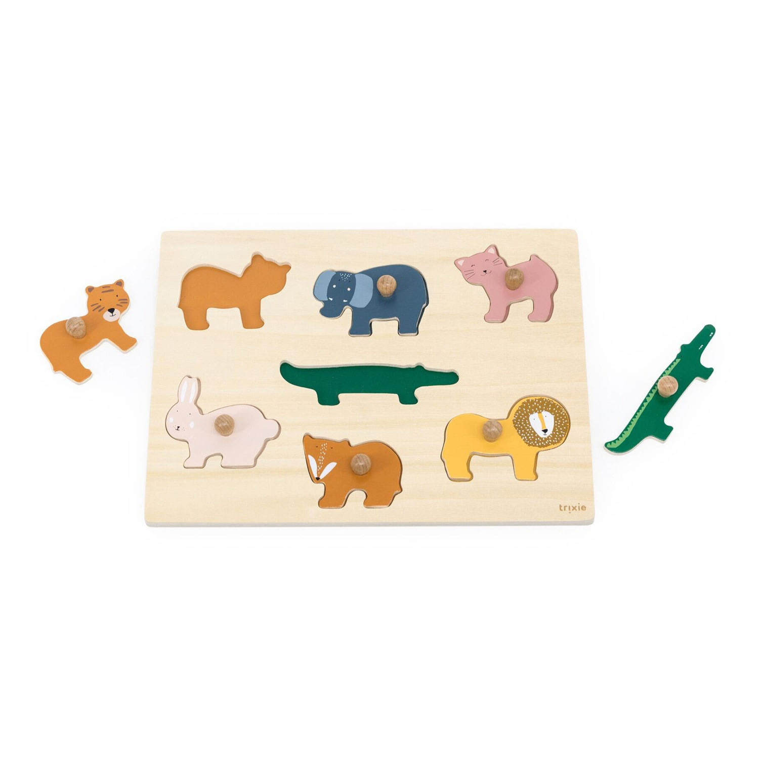 Trixie Holz-Studenpuzzle Tiere, 7-tlg.