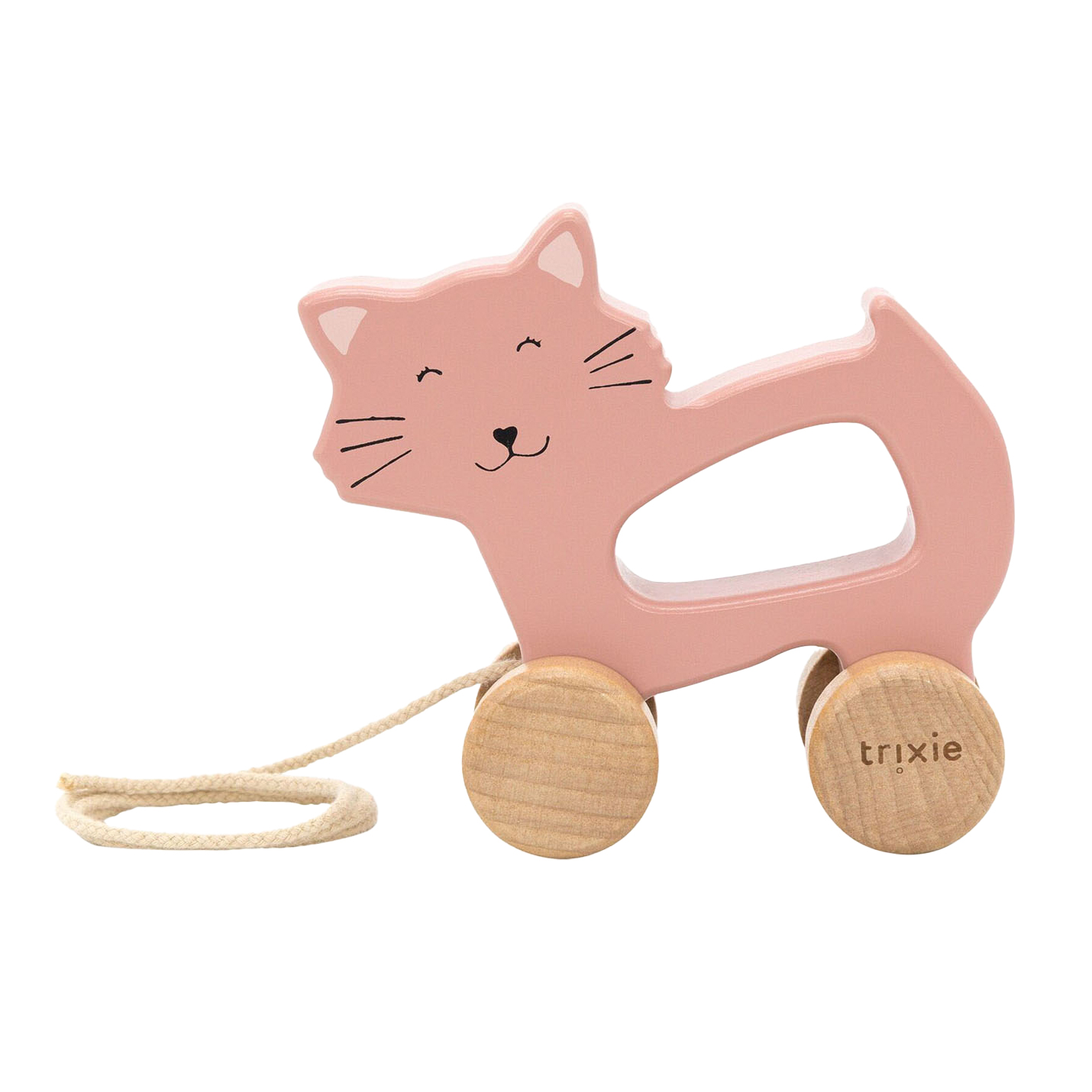 Trixie Wooden pull along toy - Mrs. Cat