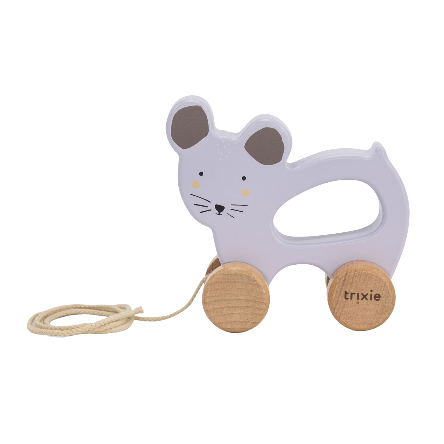 Trixie Wooden pull along toy - Mrs. Mouse