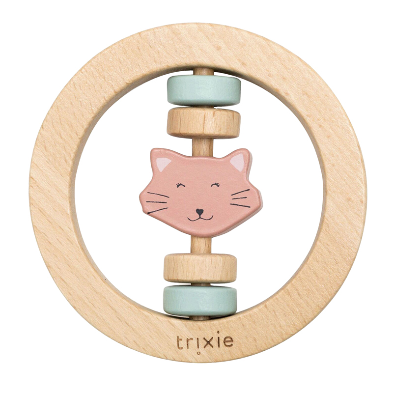 Hochet en bois Trixie - Mme. Chat