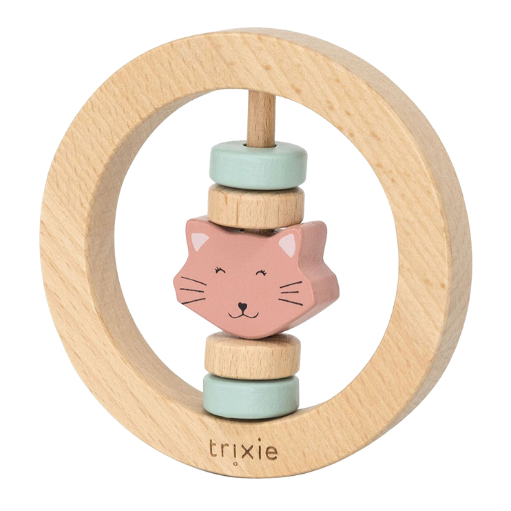 Hochet en bois Trixie - Mme. Chat