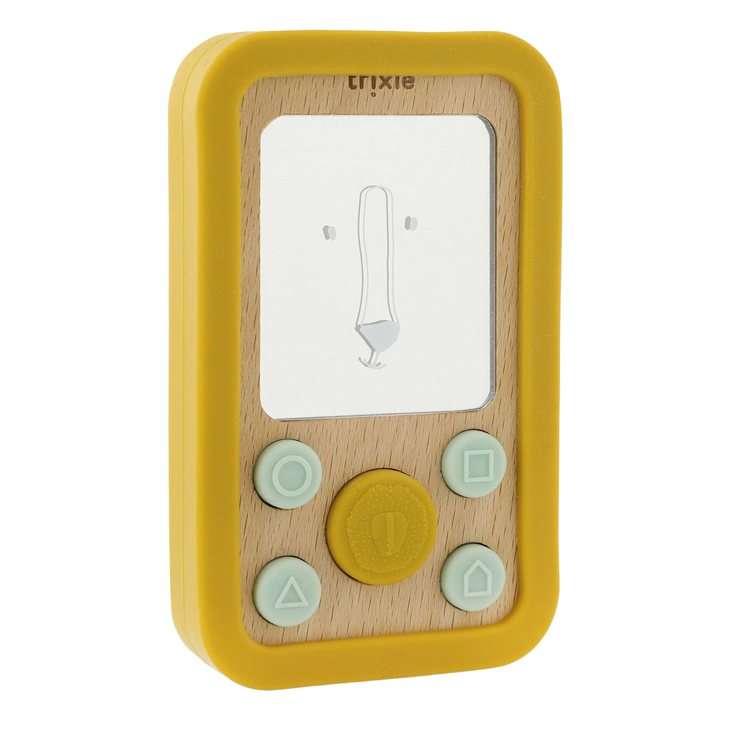 Trixie Téléphone pour bébé en bois et silicone - Mr. Lion