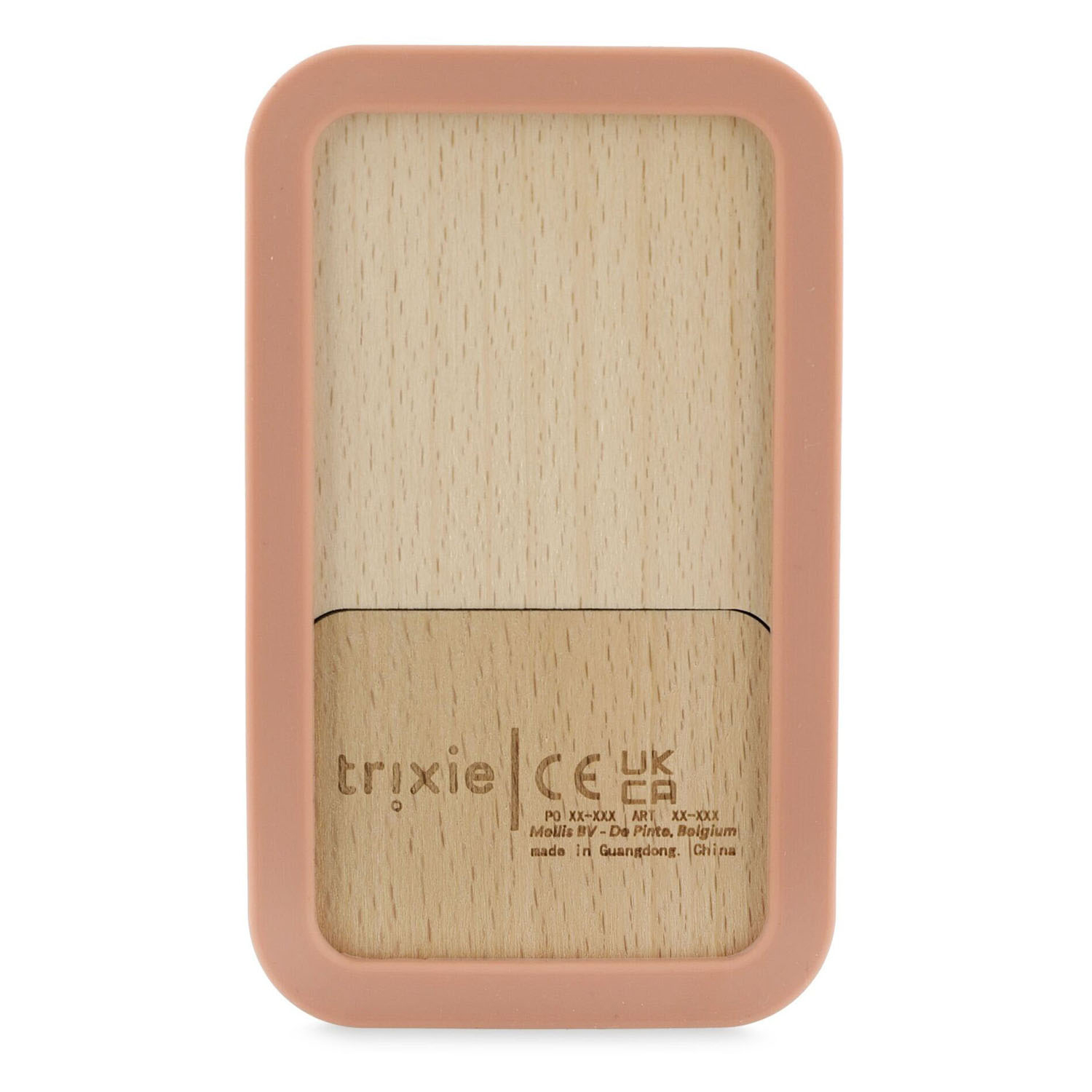 Trixie Téléphone pour bébé en bois et silicone - Mme. Chat