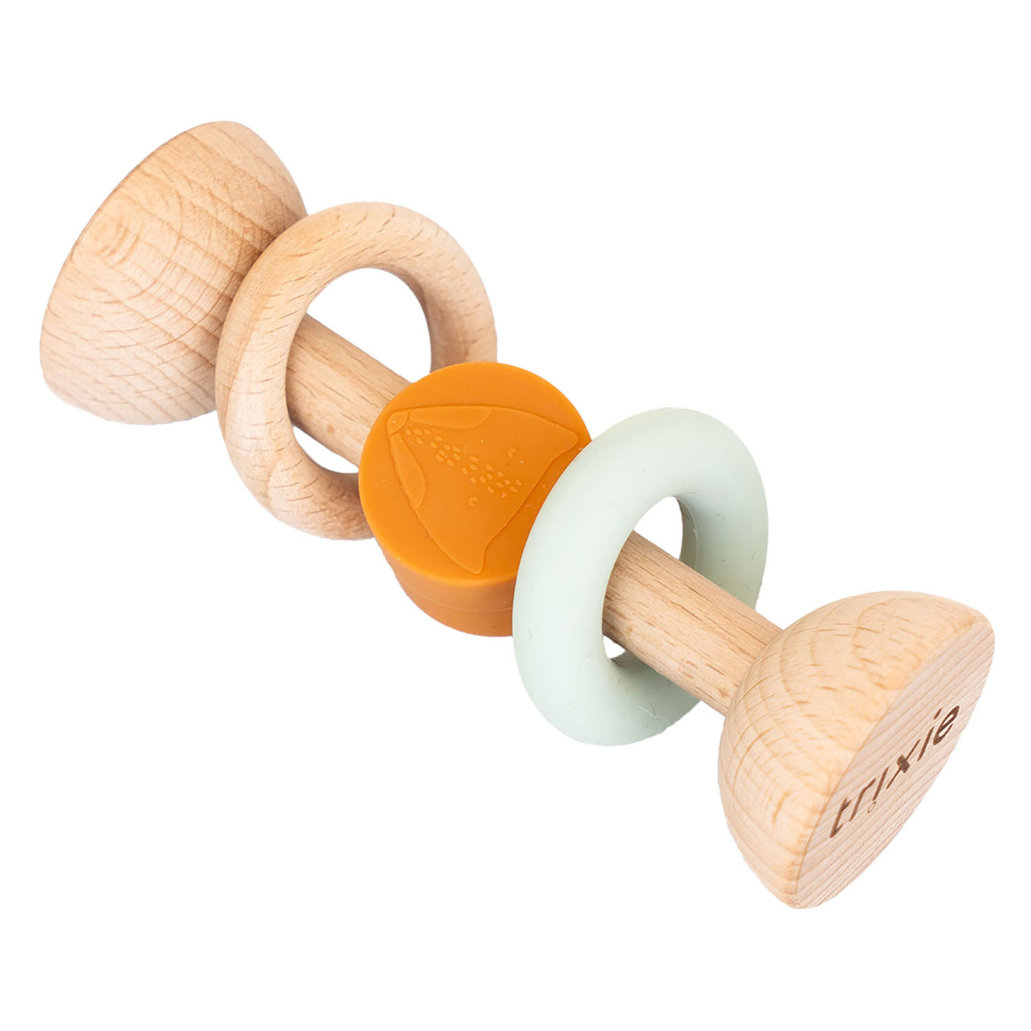 Hochet en bois et silicone Trixie - M. Renard