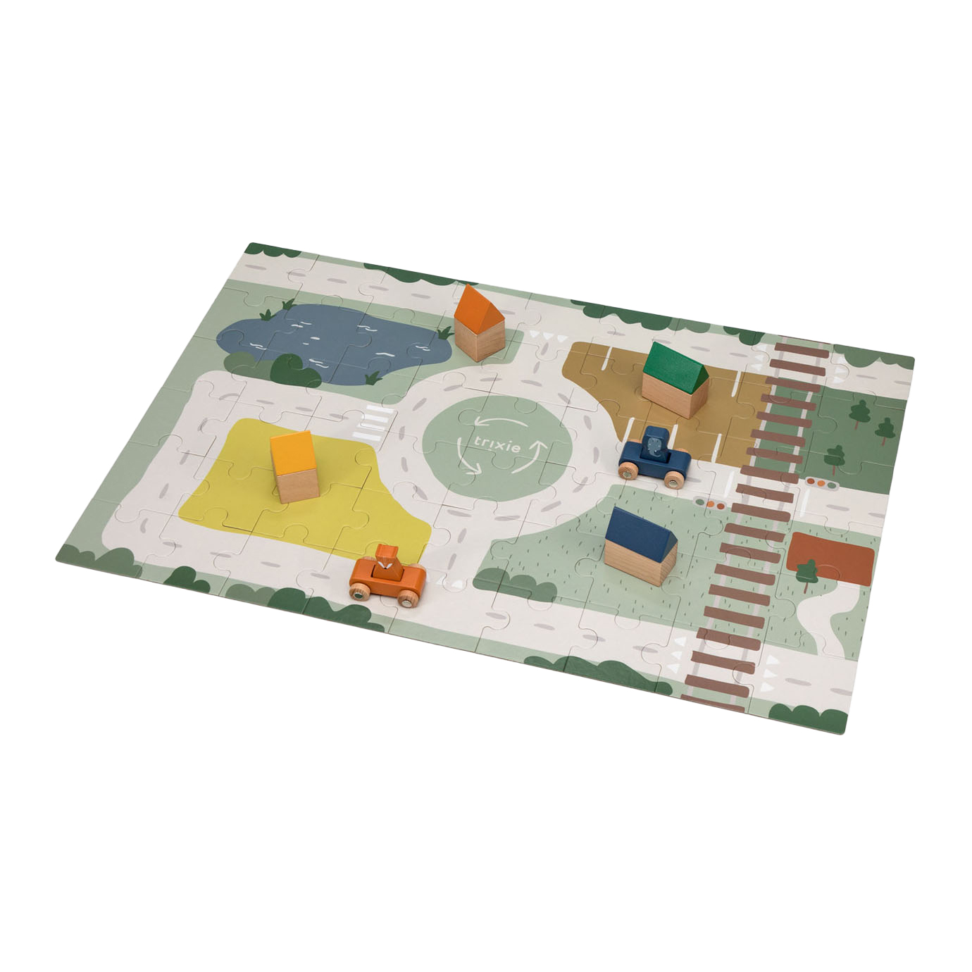 Trixie Puzzle de rue en bois avec accessoires