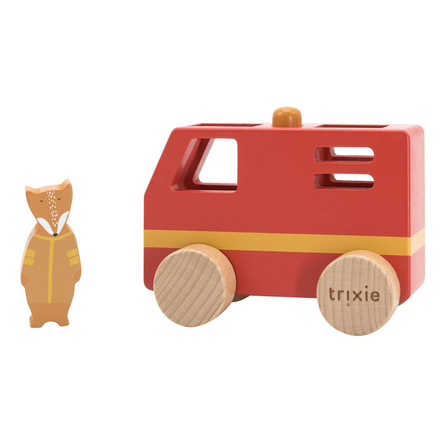 Trixie Animaux en Bois Camion de Pompier Petit