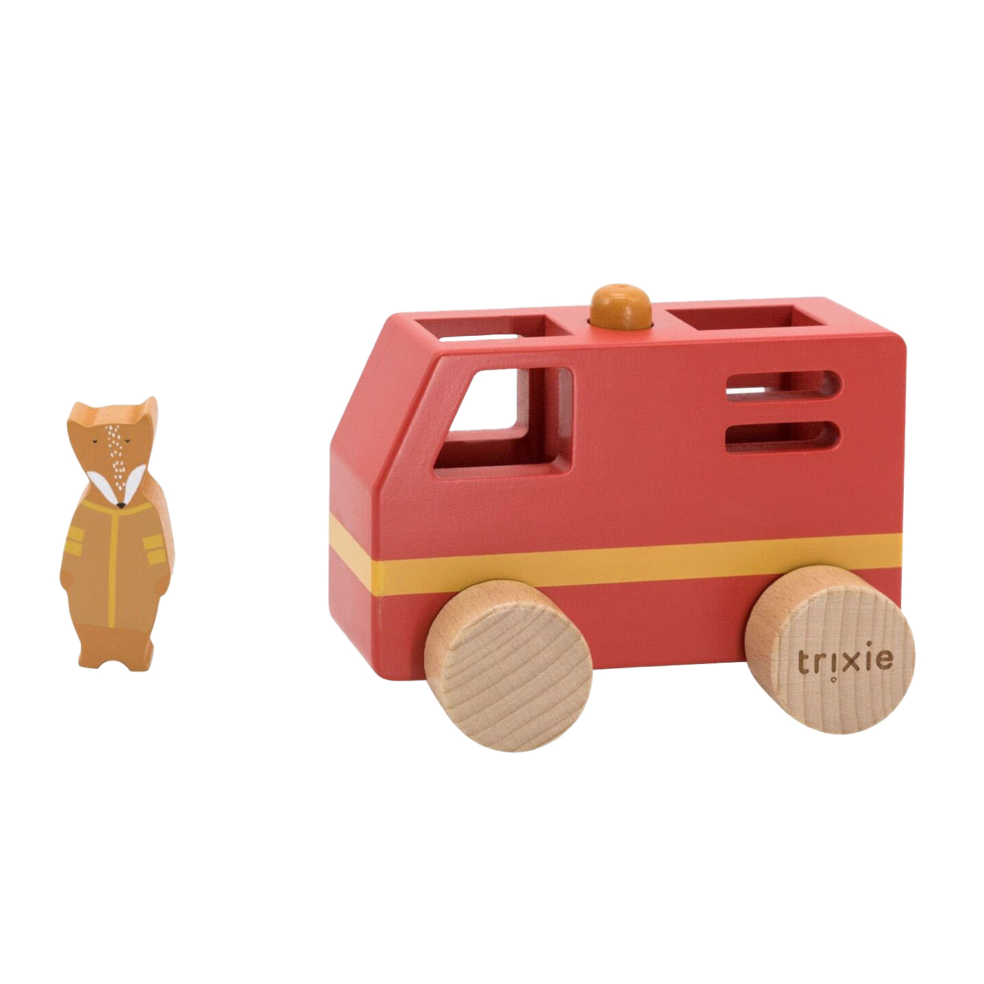 Trixie Animaux en Bois Camion de Pompier Petit