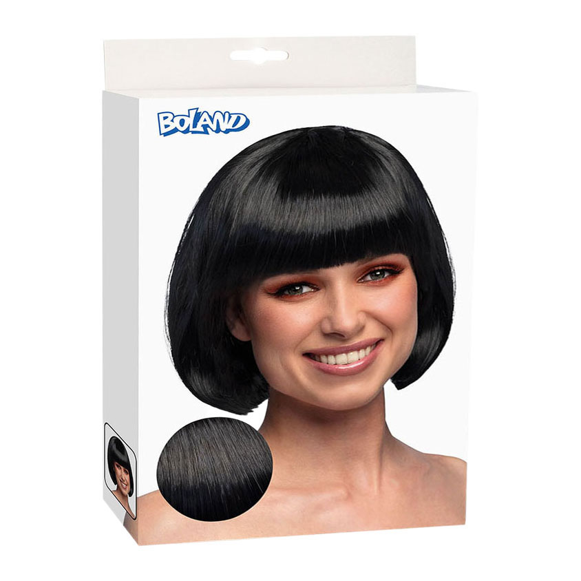 Perruque noire de cabaret