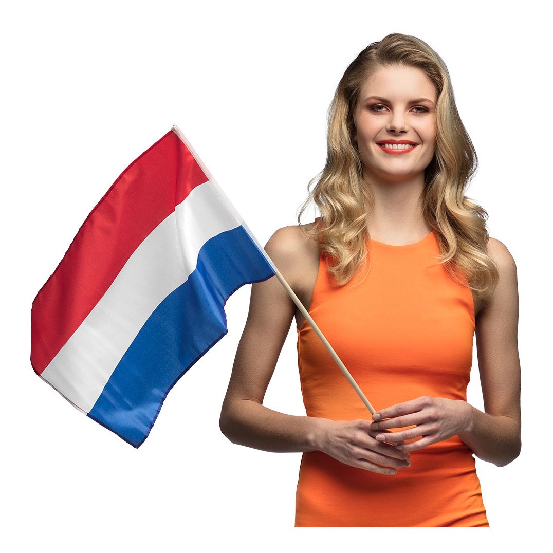 Wehende Flagge der Niederlande