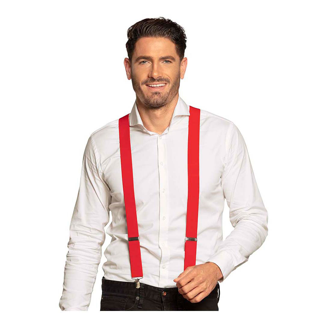 Bretels Basic Rood