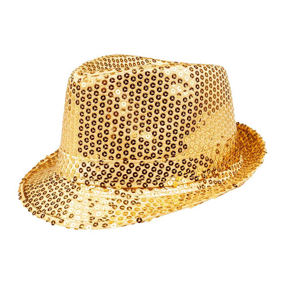 Chapeau Popstar Paillettes Or