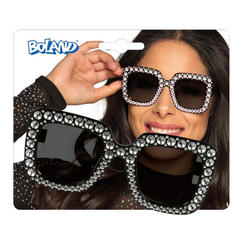 Partybril Bling Bling Zwart