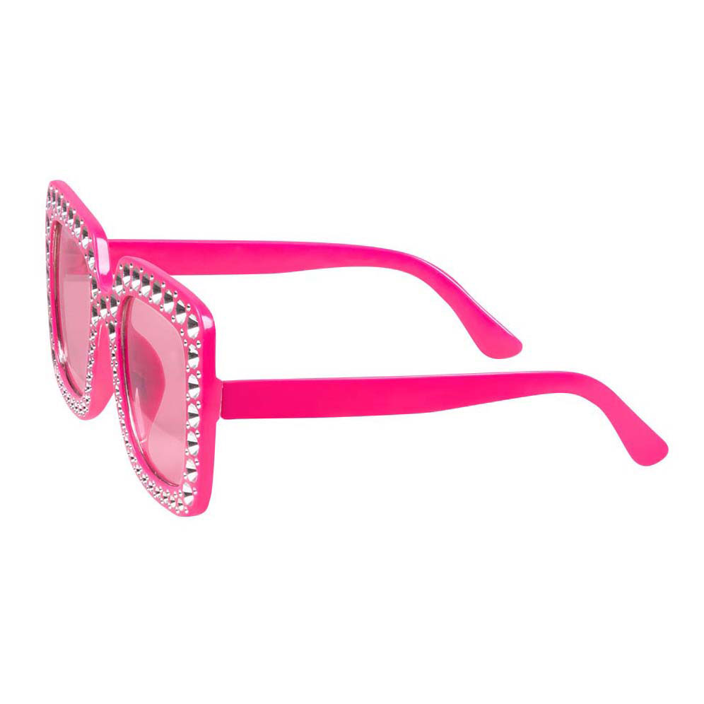 Lunettes de fête Bling Bling Rose vif
