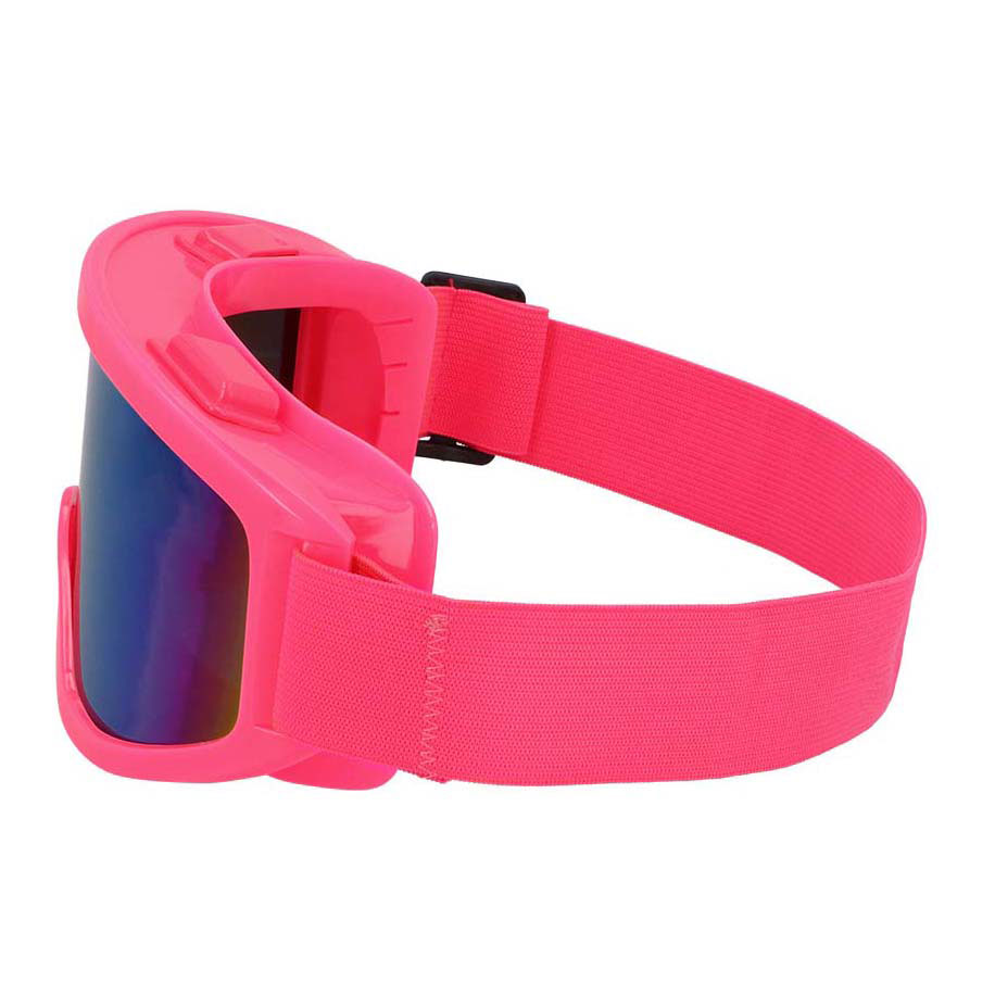 Lunettes de ski Party rose fluo