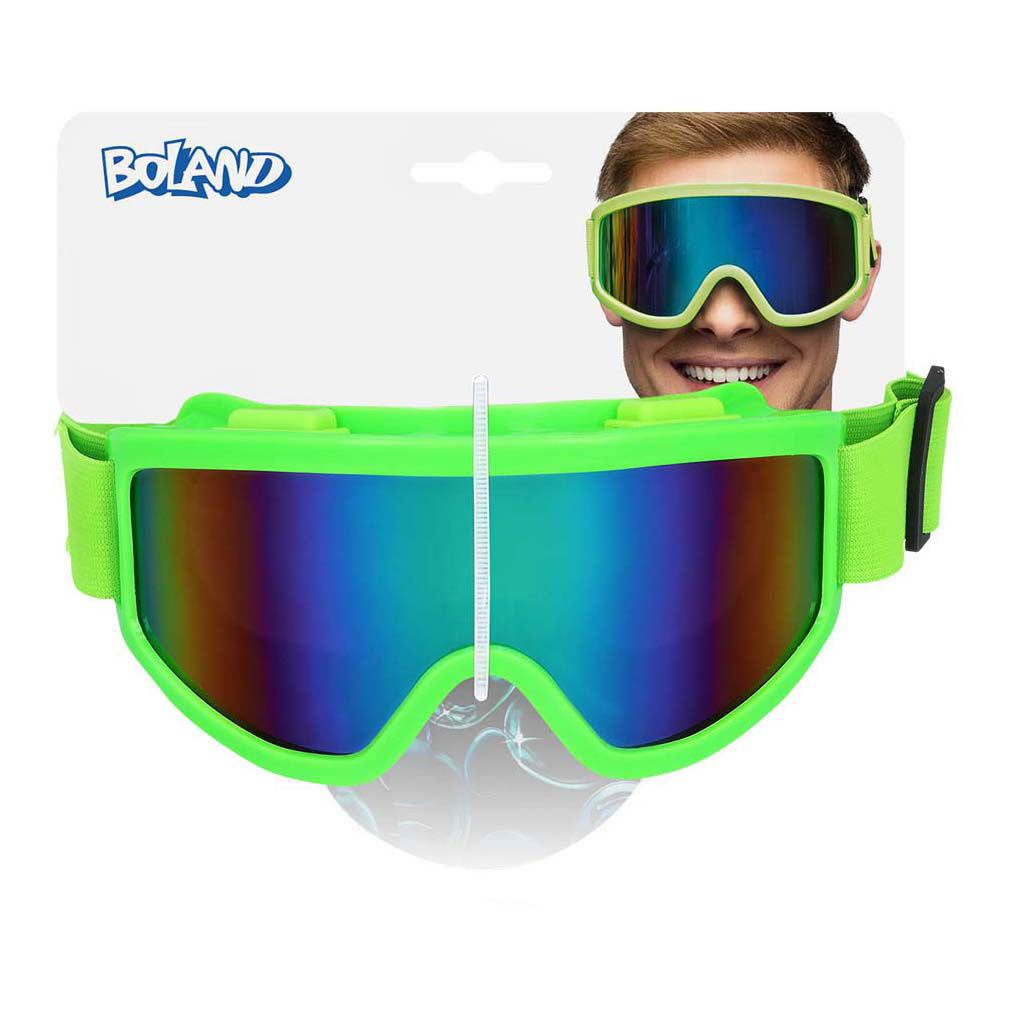 Party Skibril Neon Groen
