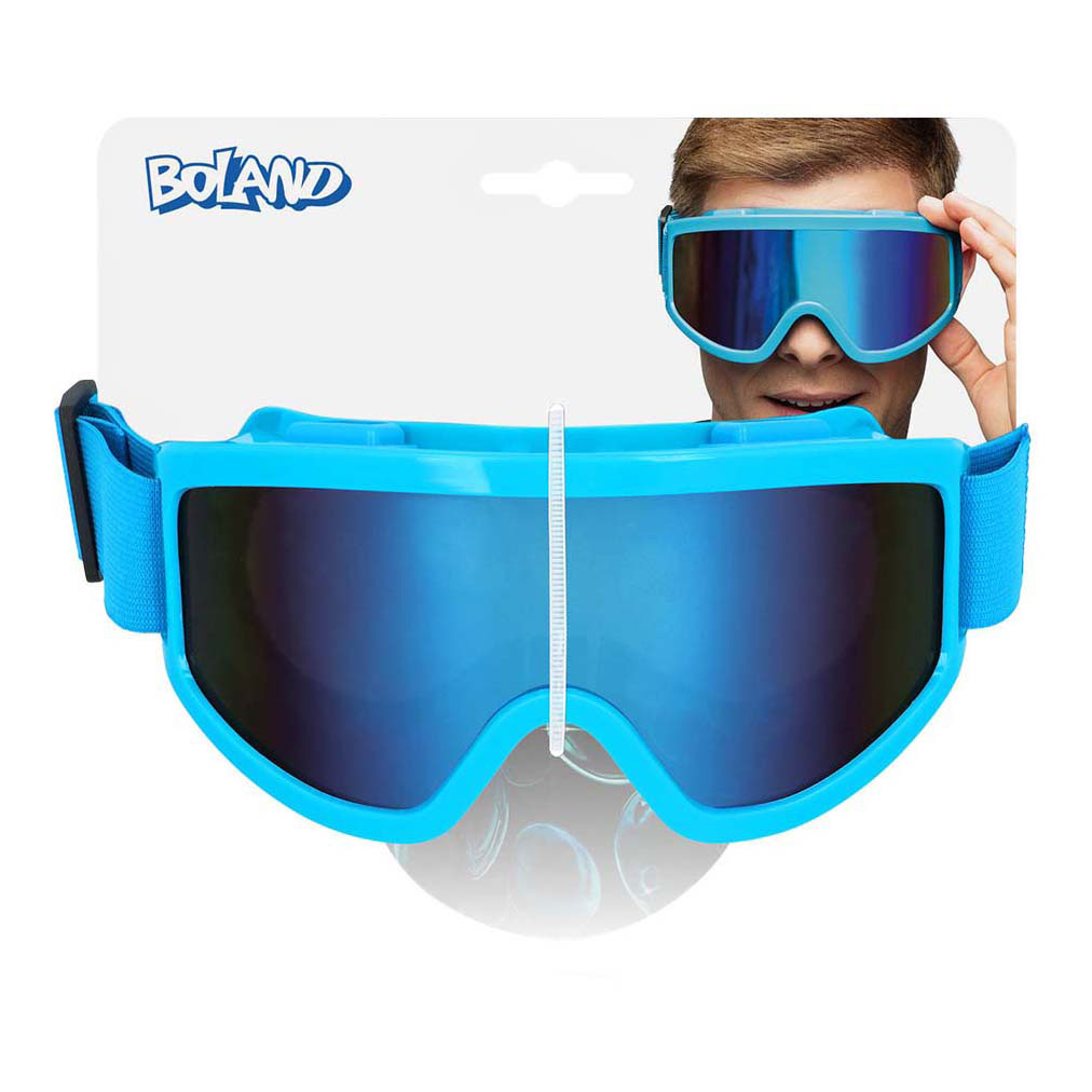 Party Skibrille Neonblau