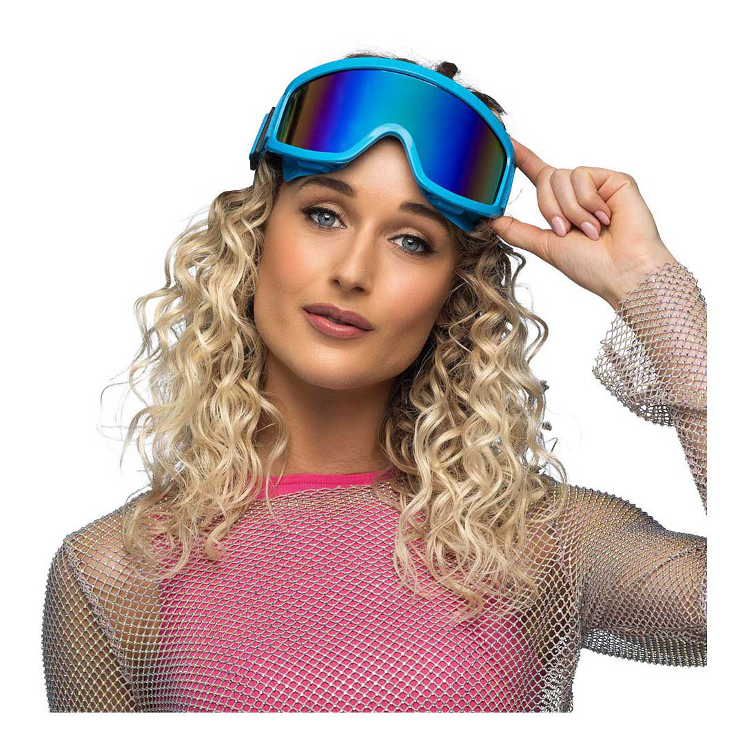 Party Skibrille Neonblau