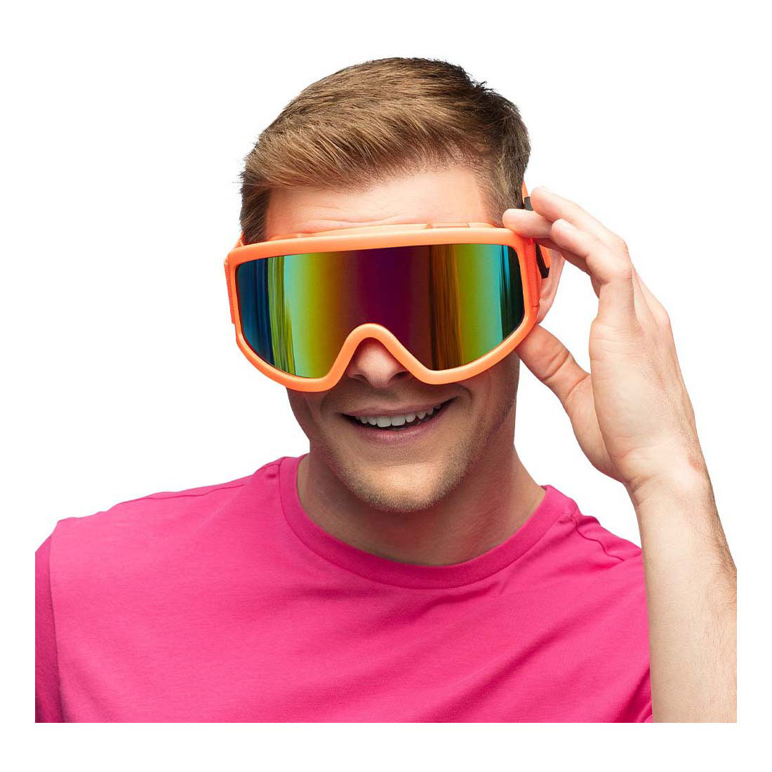 Party Skibrille Neon Orange