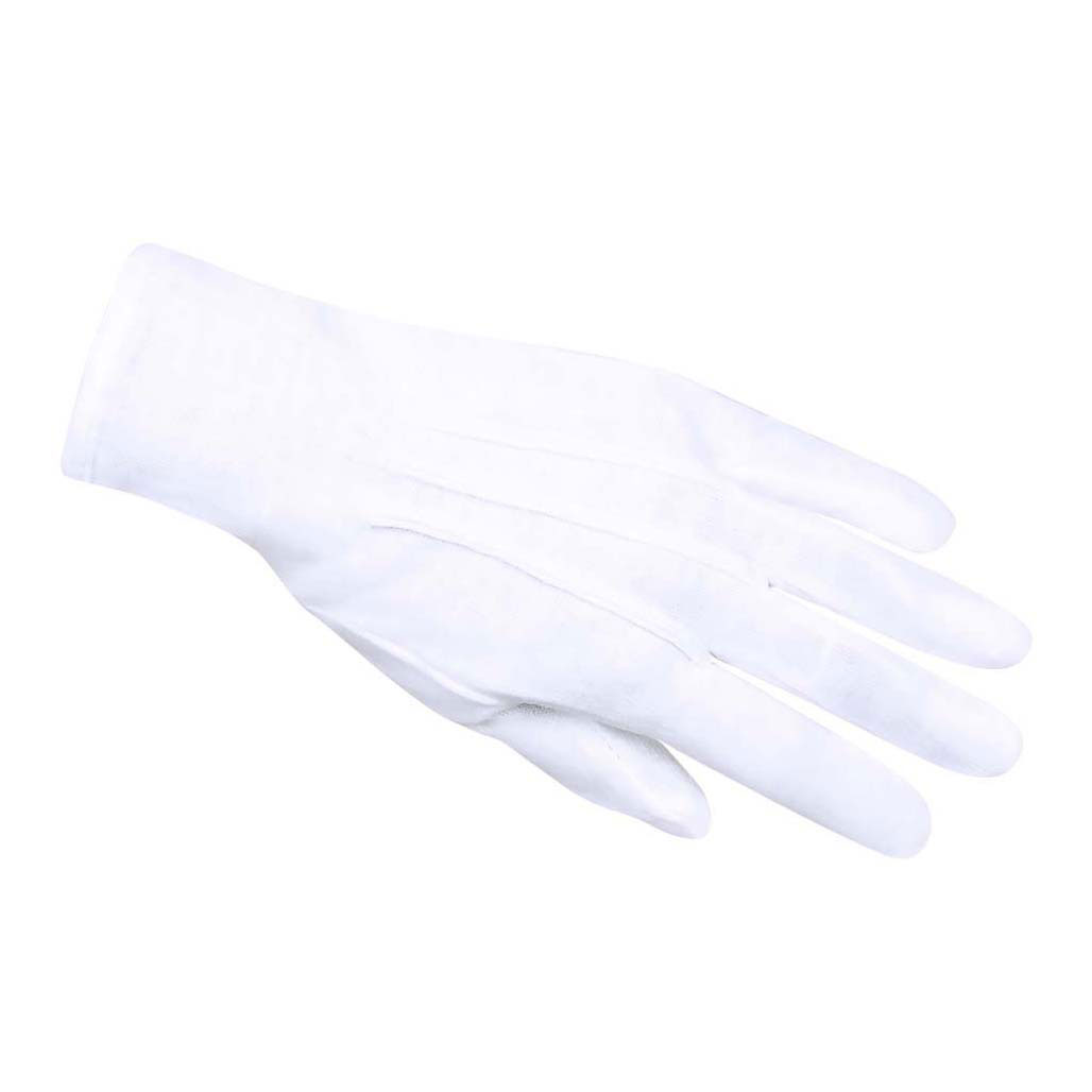 Handschoenen met Drukknop Wit XL