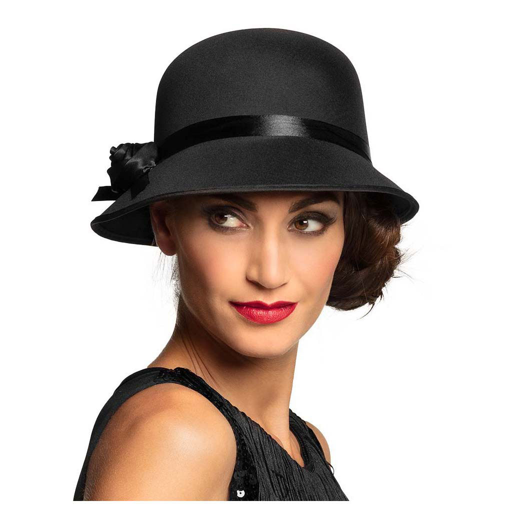 Chapeau Charlestion Lady Noir