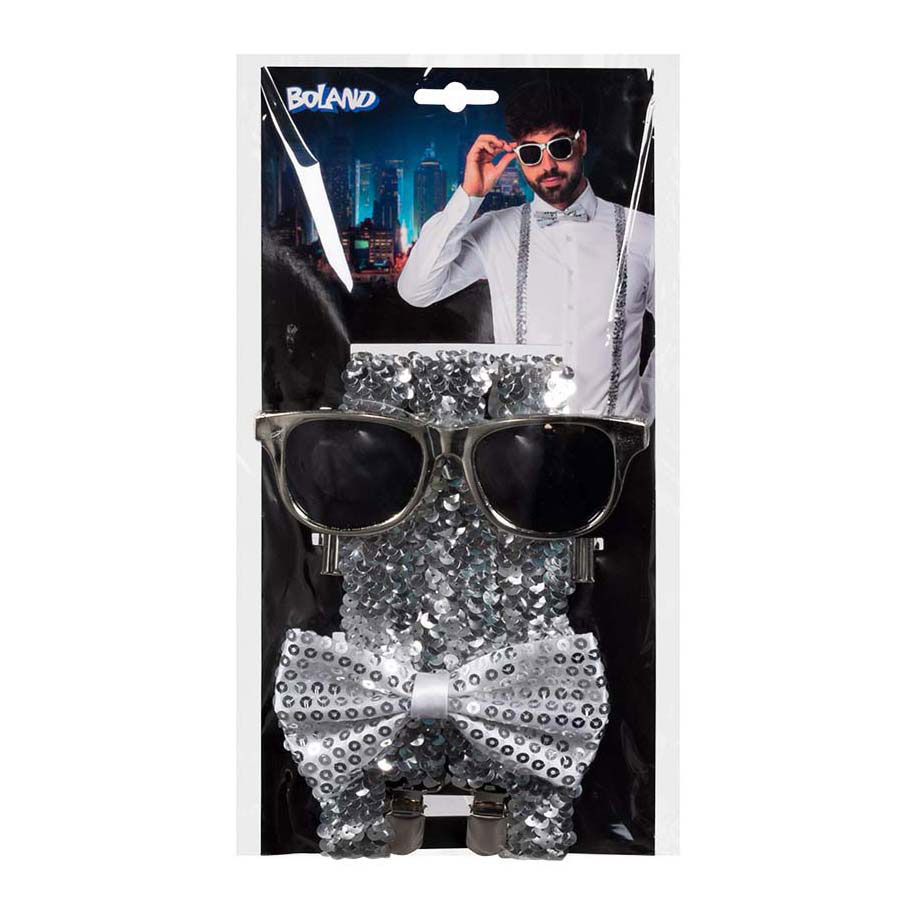 Ensemble d'accessoires argenté