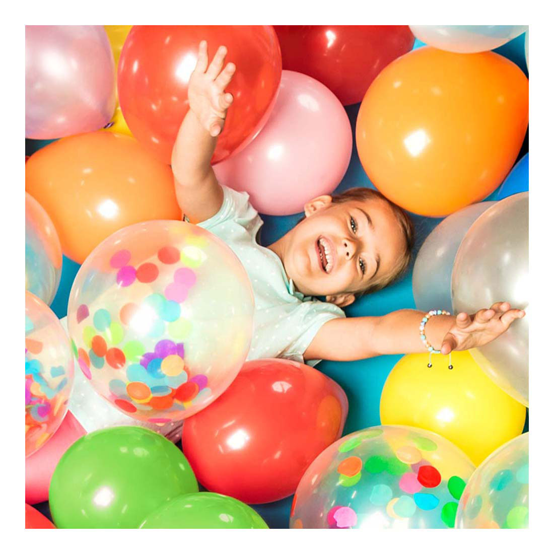 Confettiballonnen, 5st.