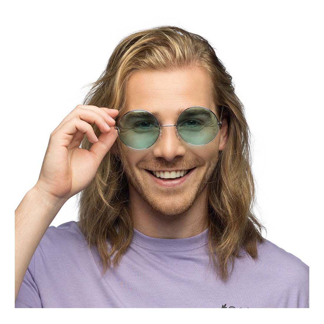 Lunettes de fête Hippie XL Vert