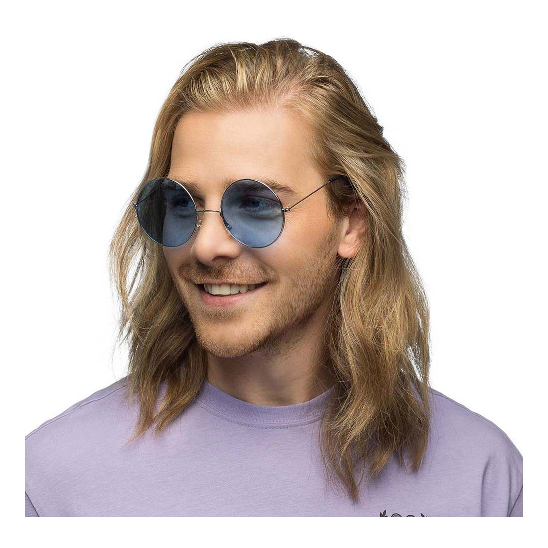 Partybril Hippie XL Blauw